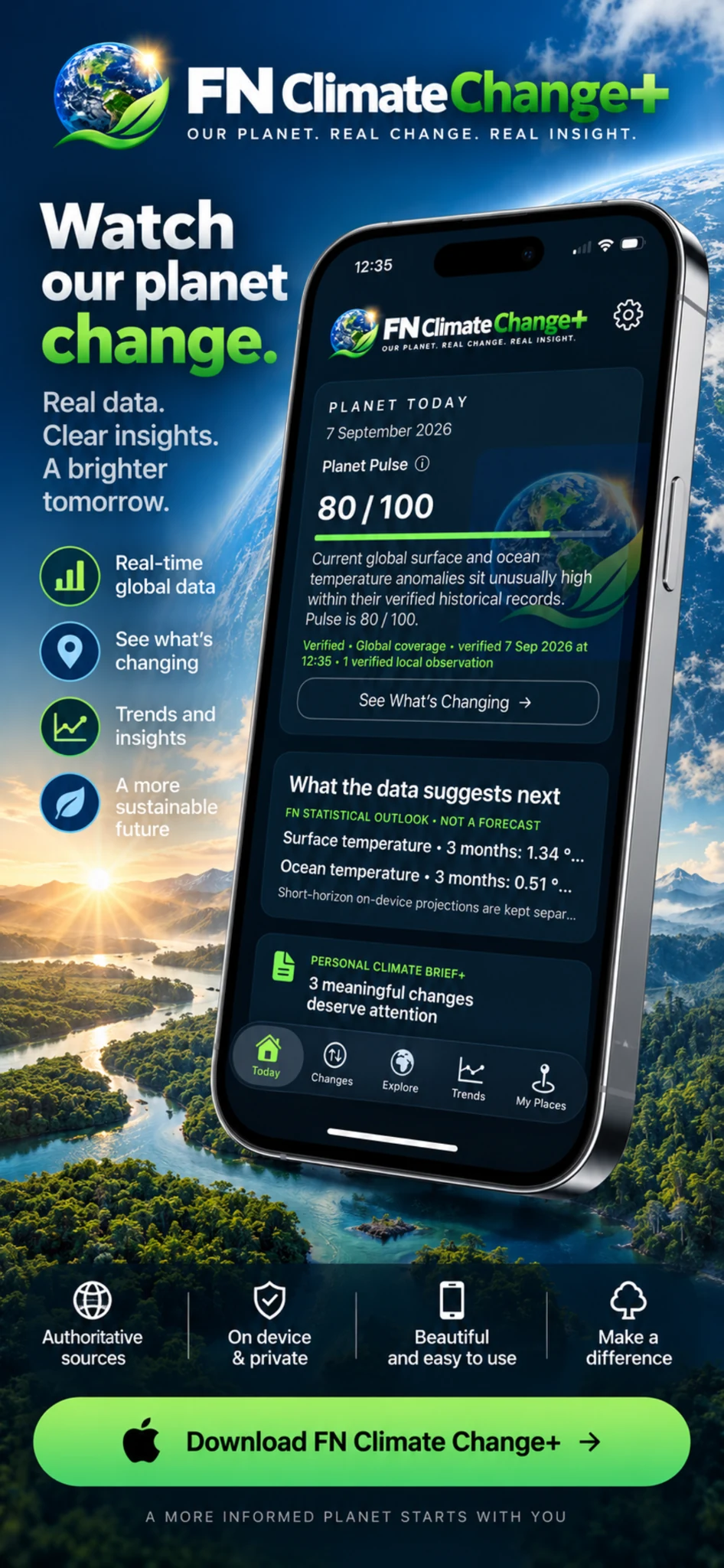 FN Climate Change+ Planet Today screen