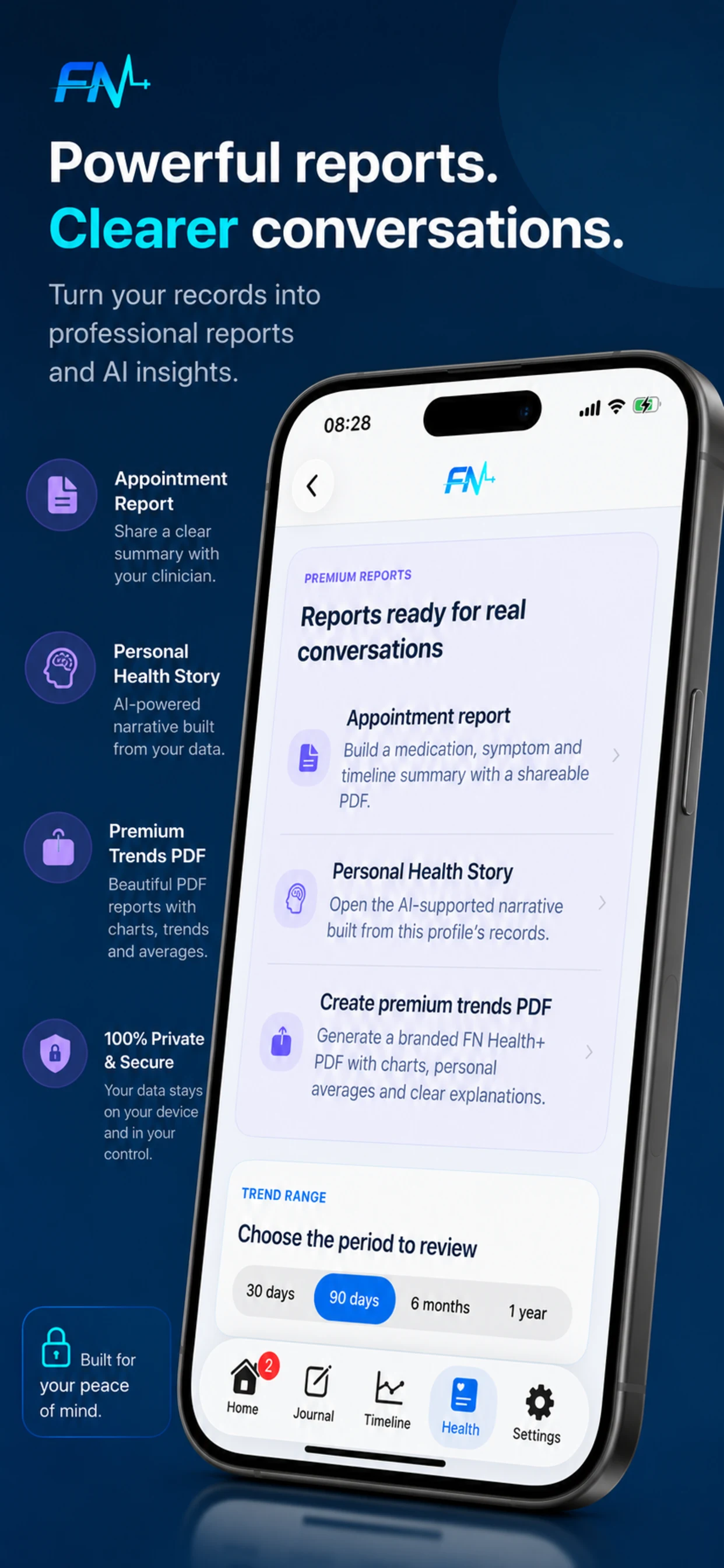 FN Health Plus tracking screen
