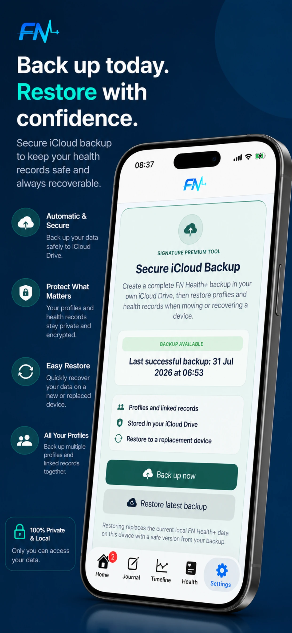 FN Health Plus report screen