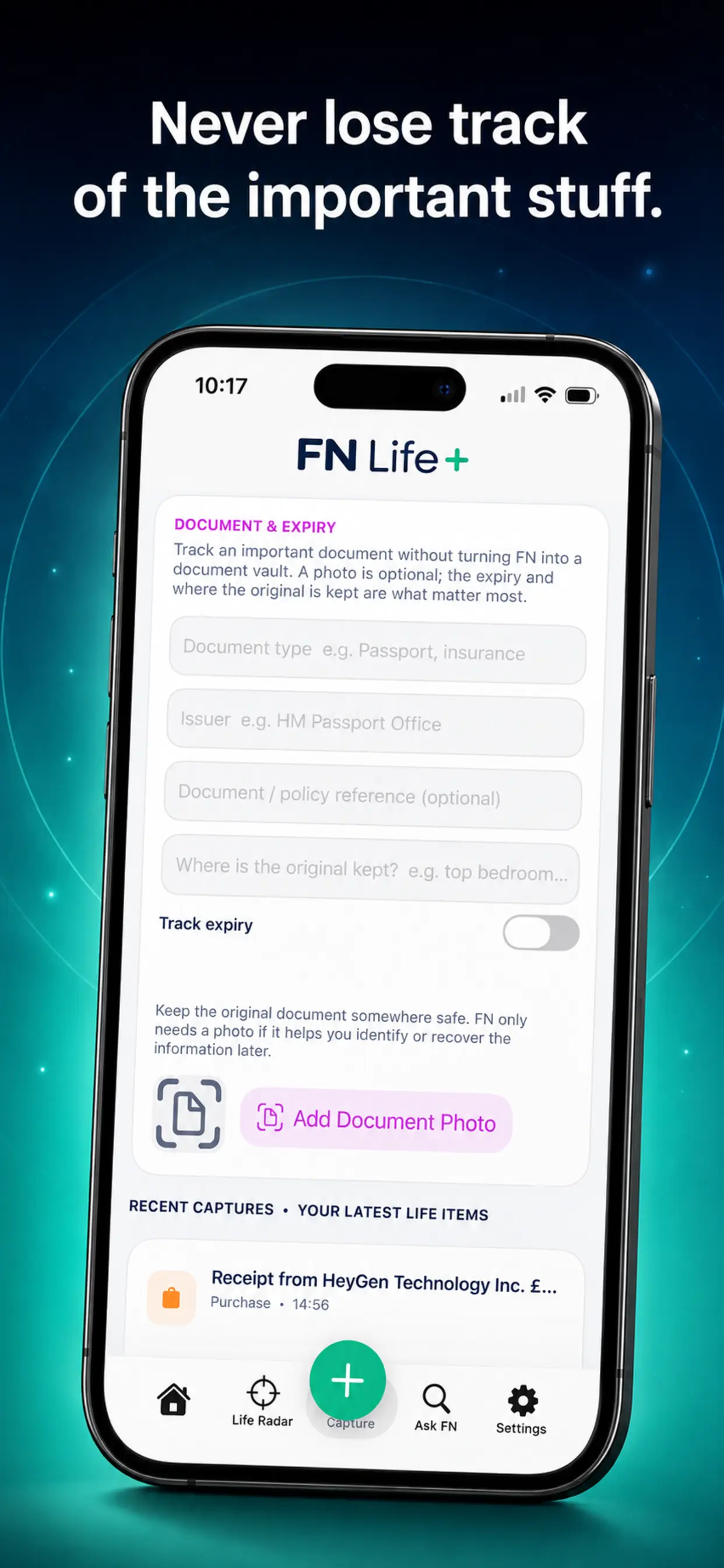 FN Life+ follow-up tracking