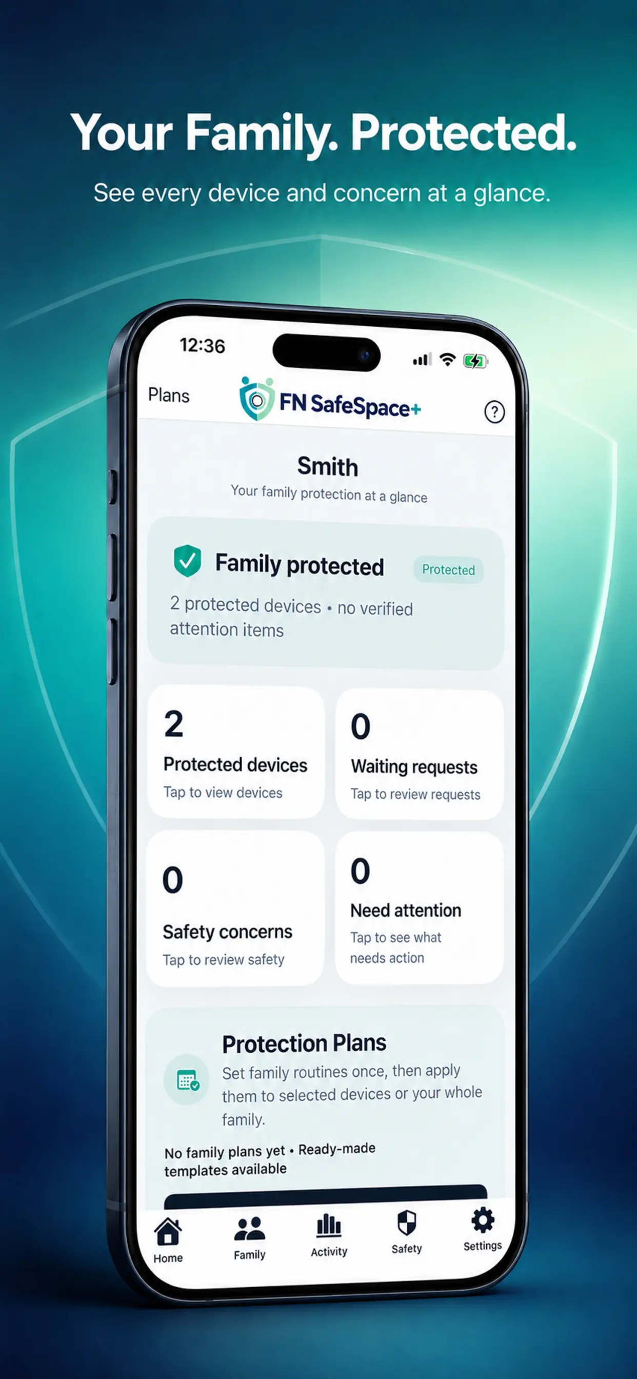 FN SafeSpace+ settings