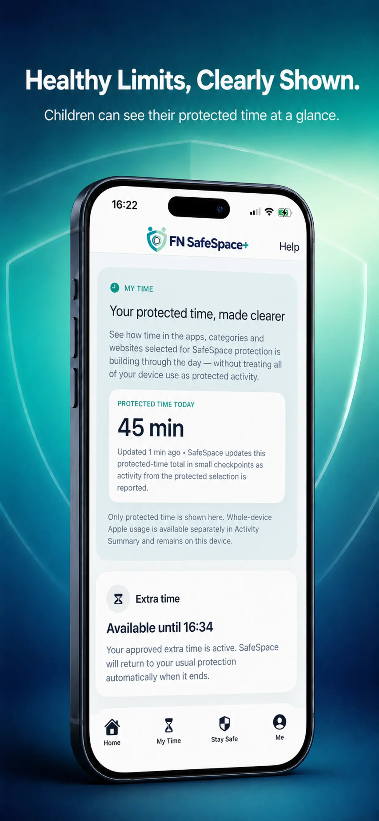 FN SafeSpace+ app controls