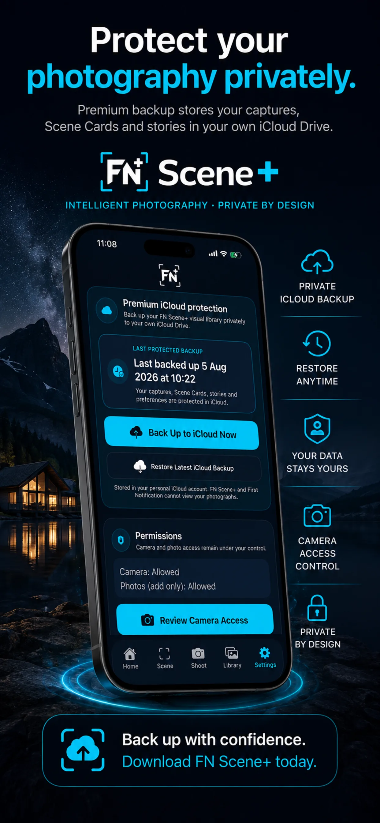 FN Scene+ private iCloud Drive backup