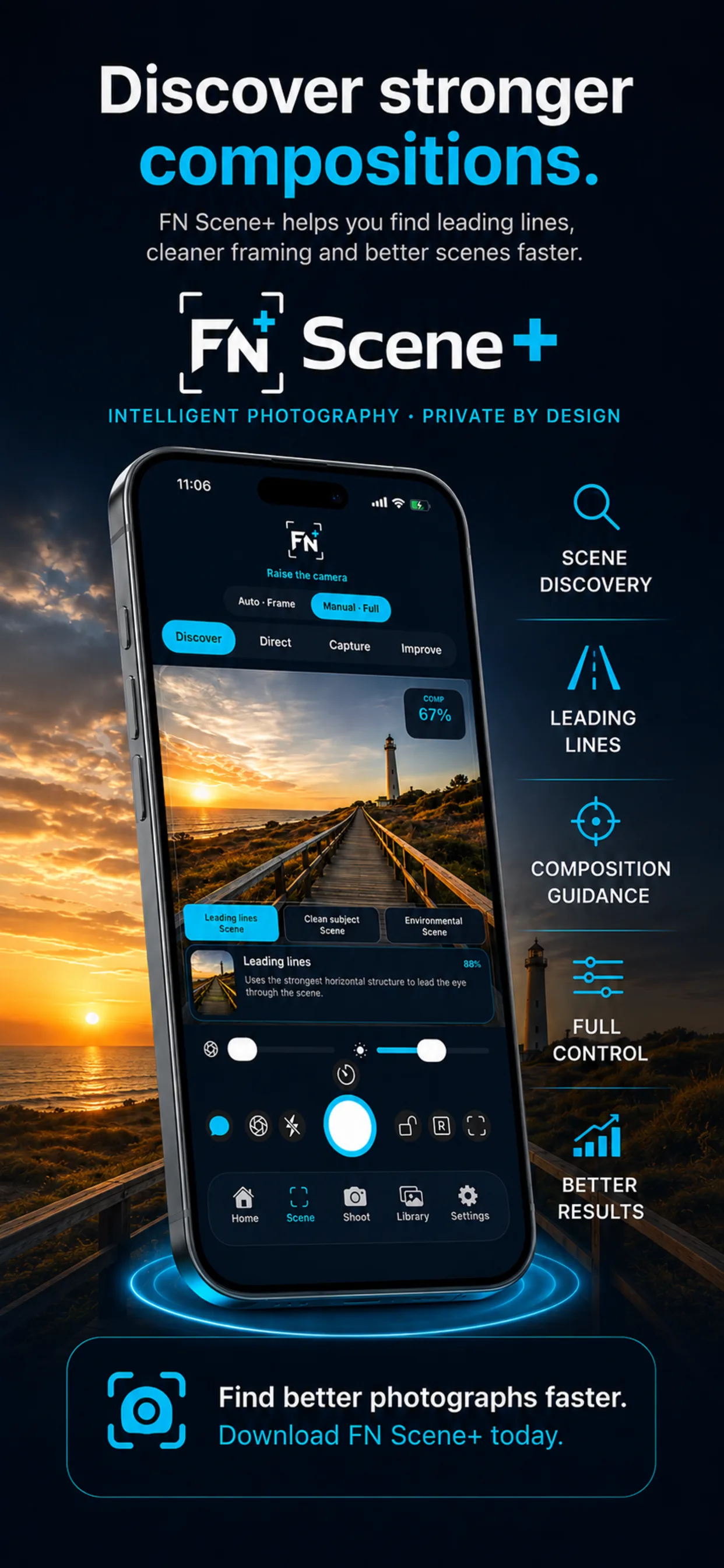 FN Scene+ scene discovery and composition guidance